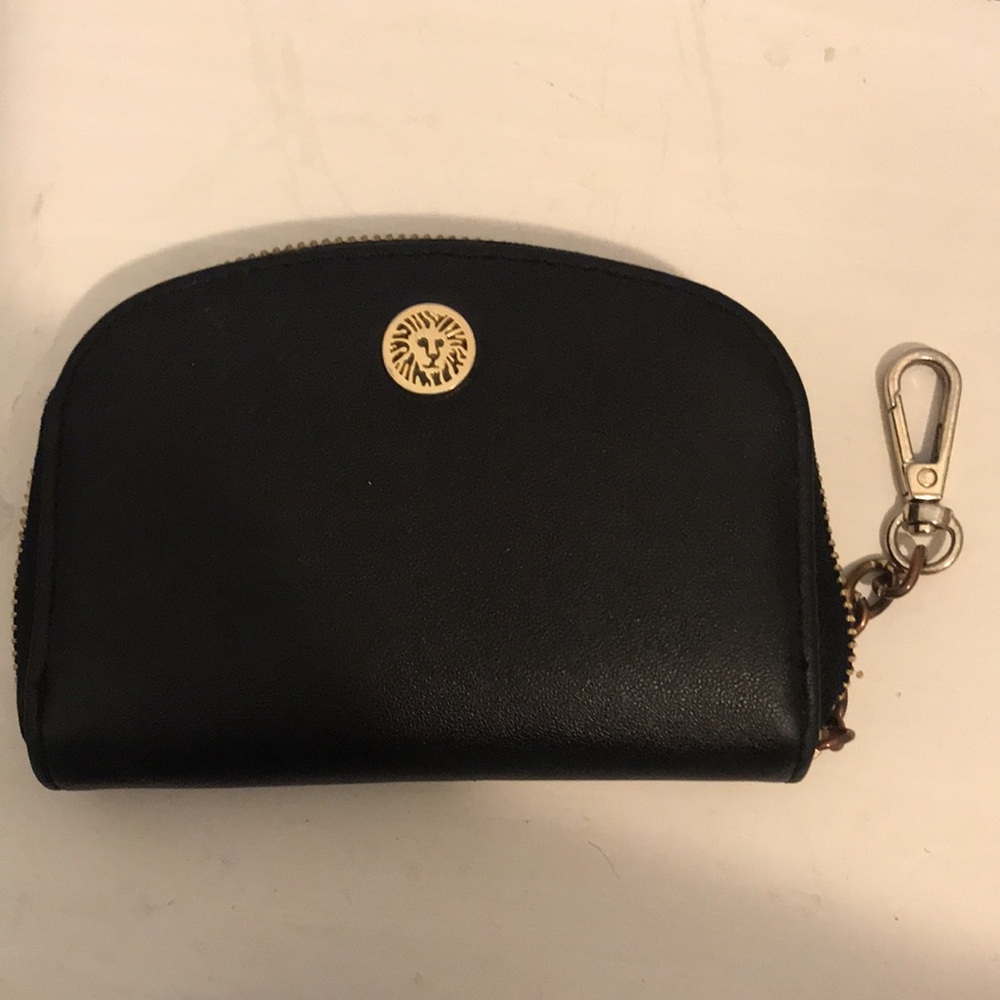 Anne Klein leather keychain wallet